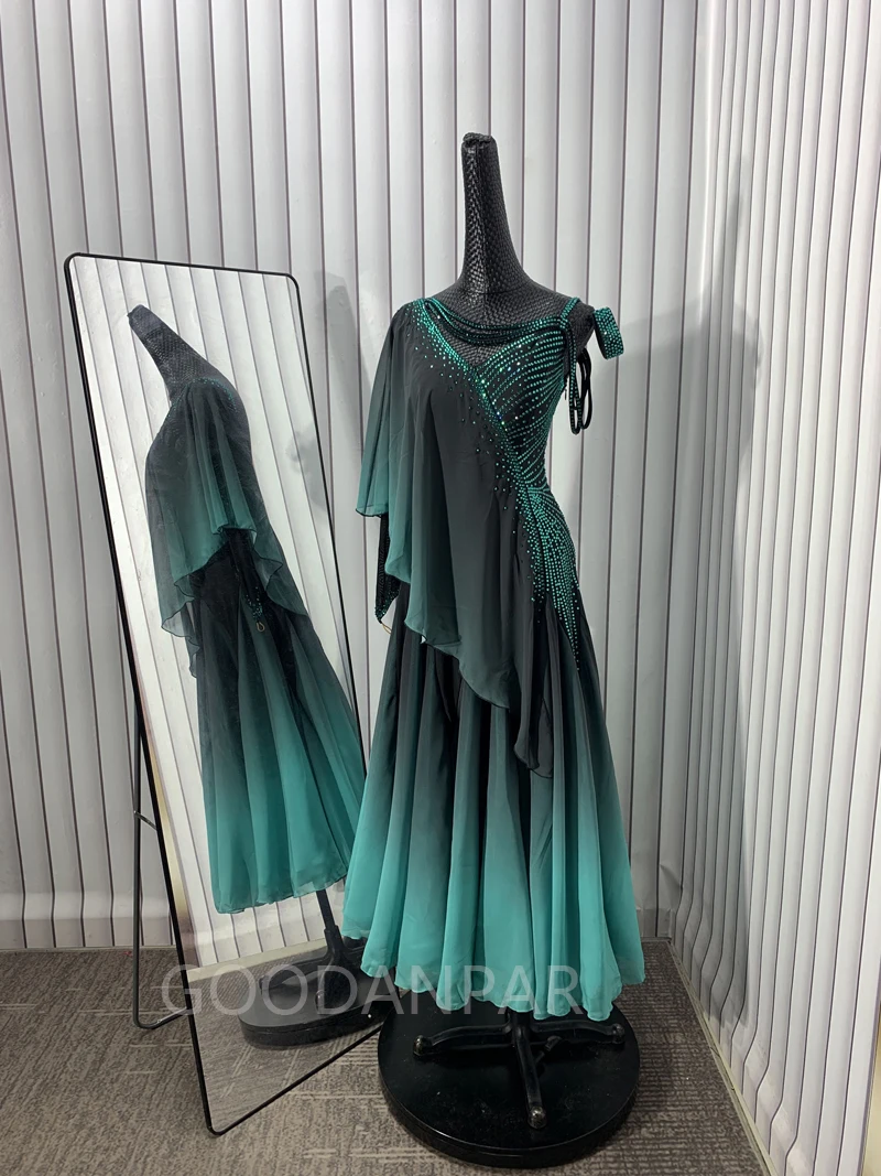 GOODANPAR Ballroom Dance Competition Dresses Dance Costumes Waltz Dress For Dancing Clothes Dance Wear Dress American smooth