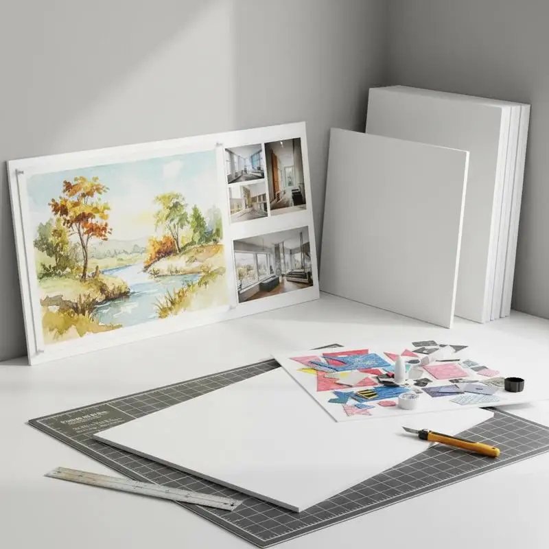 

White Poster Sheets 24 x 36 Inch 12 Pack For Presentation Crafts Display, 3/16 Inch Thick Double Sided Foam Core Acid-Free Mounting Art Painting Projects