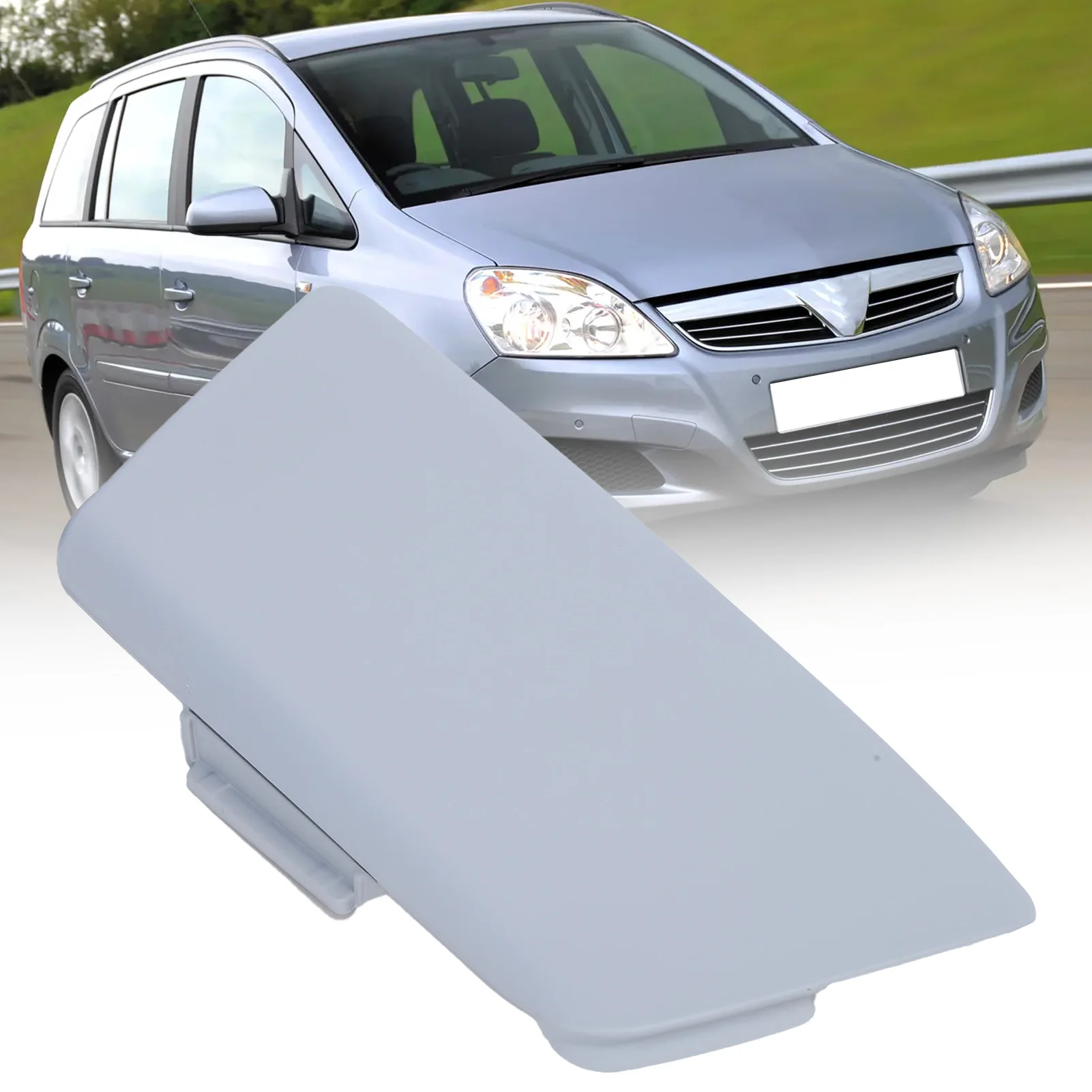 

Car Front Bumper Towing Eye Hook Cover 1405238 Replacement for Vauxhall Zafira B 2008‑2014Gray