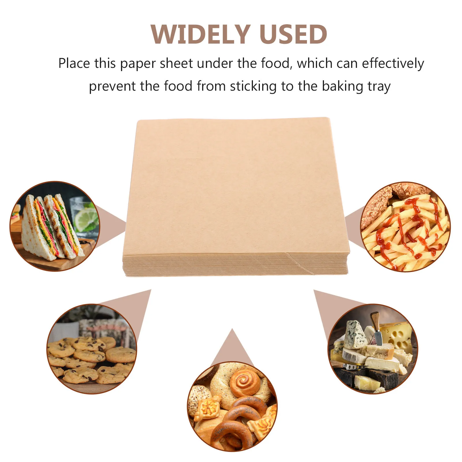499Pcs Thickened Nonstick Parchment Paper Sheets for Baking Cookies Cakes Bread Air Fryer Oven Microwave Food Wrapping