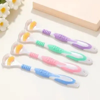 

4pcs Tongue Scraper Cleaner Food Grade Plastic Tongue Cleaning Tool For Fresh Breath Bad Breath Removal Oral Care Tool