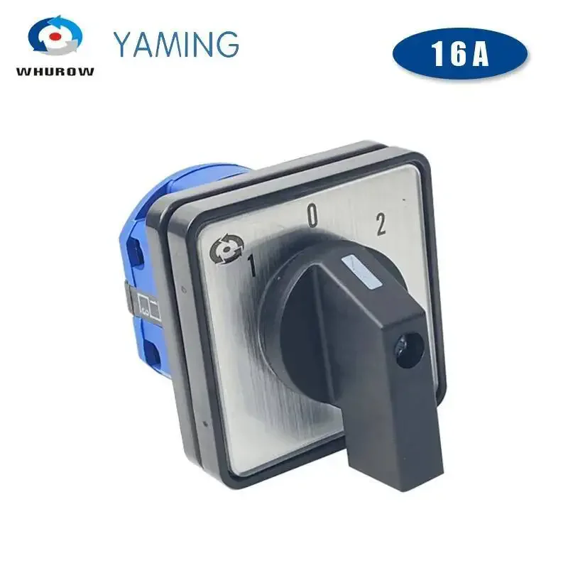 Rotary Cam Switch LW39B-16/1 Three Positions 1 Pole Stage 4 Terminals Screws ON-OFF-ON 16A Silver Contact