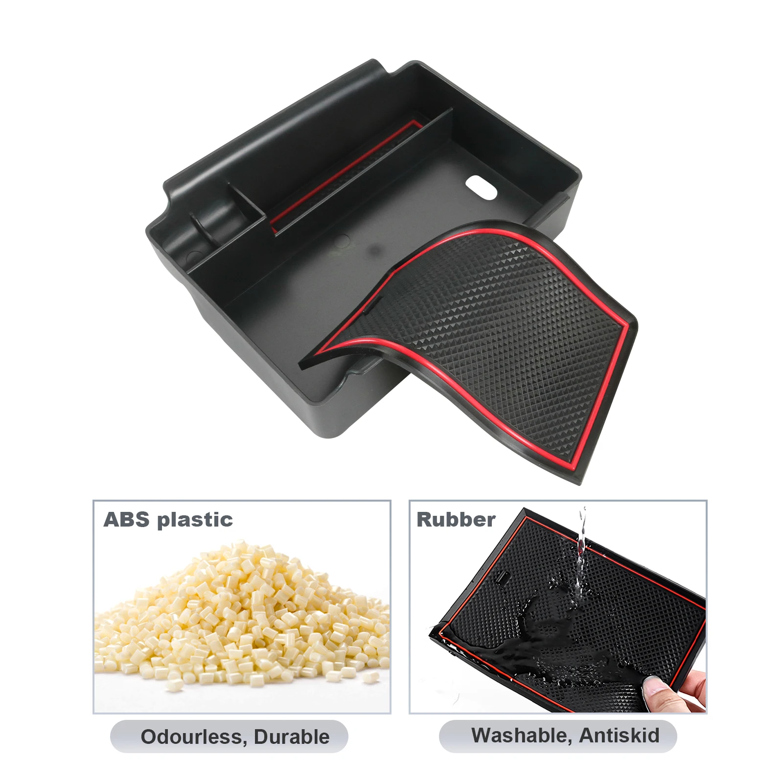 RUIYA für Skoda Octavia Mk4 2020-2026 Auto Armlehne Box Storage Central Control Container Auto Innenraum Octavia Mk4 Zubehör 2023 – Detail 4