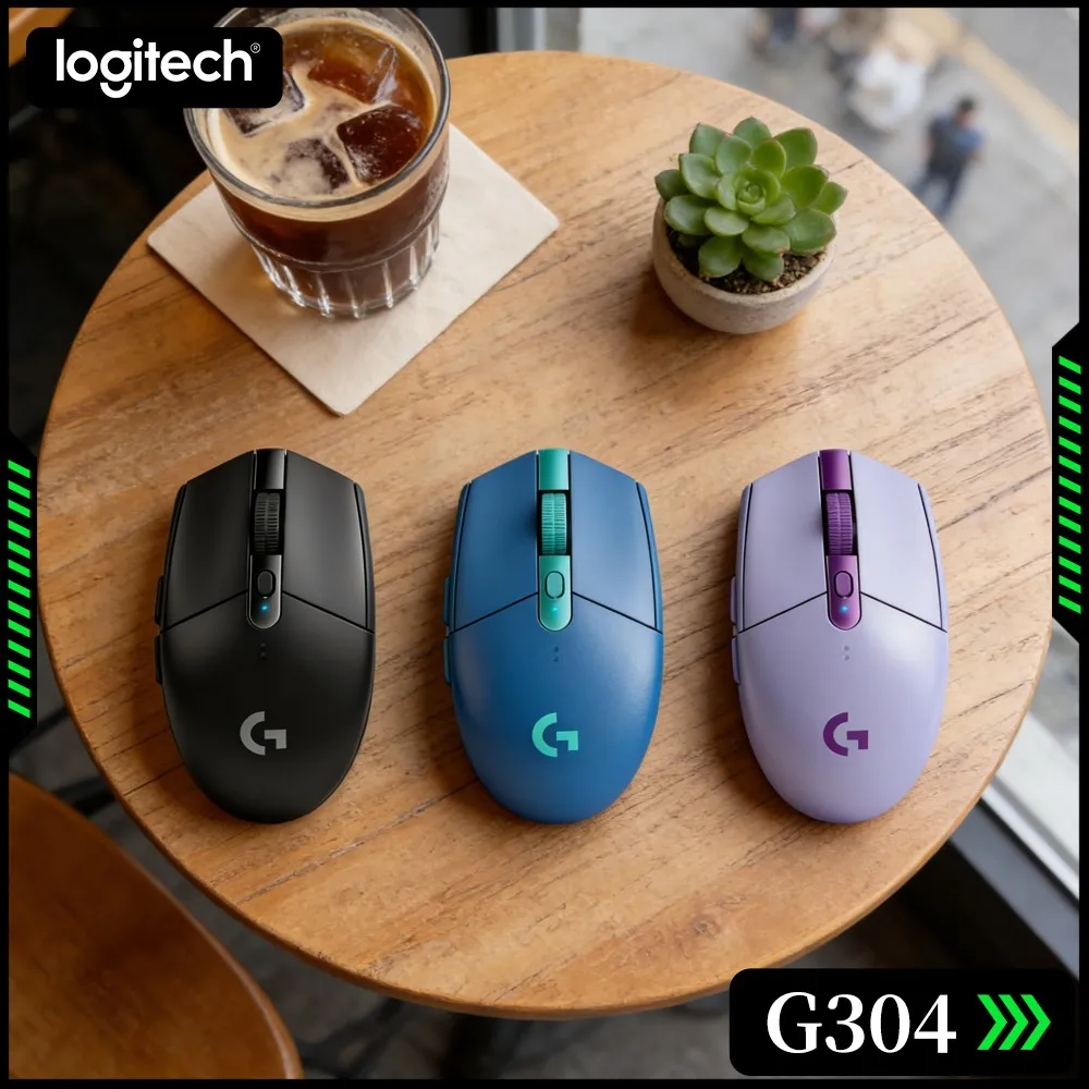 Logitech G304 Gaming Wireless Mouse HERO Sensor 2.4G Wireless Connection Lightweight 6 Buttons Optical Mice For PC Laptop Gamer