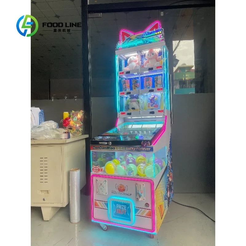 Customized coin operated kids pinball redemption machine prize gift output function for playground children amusement arcade