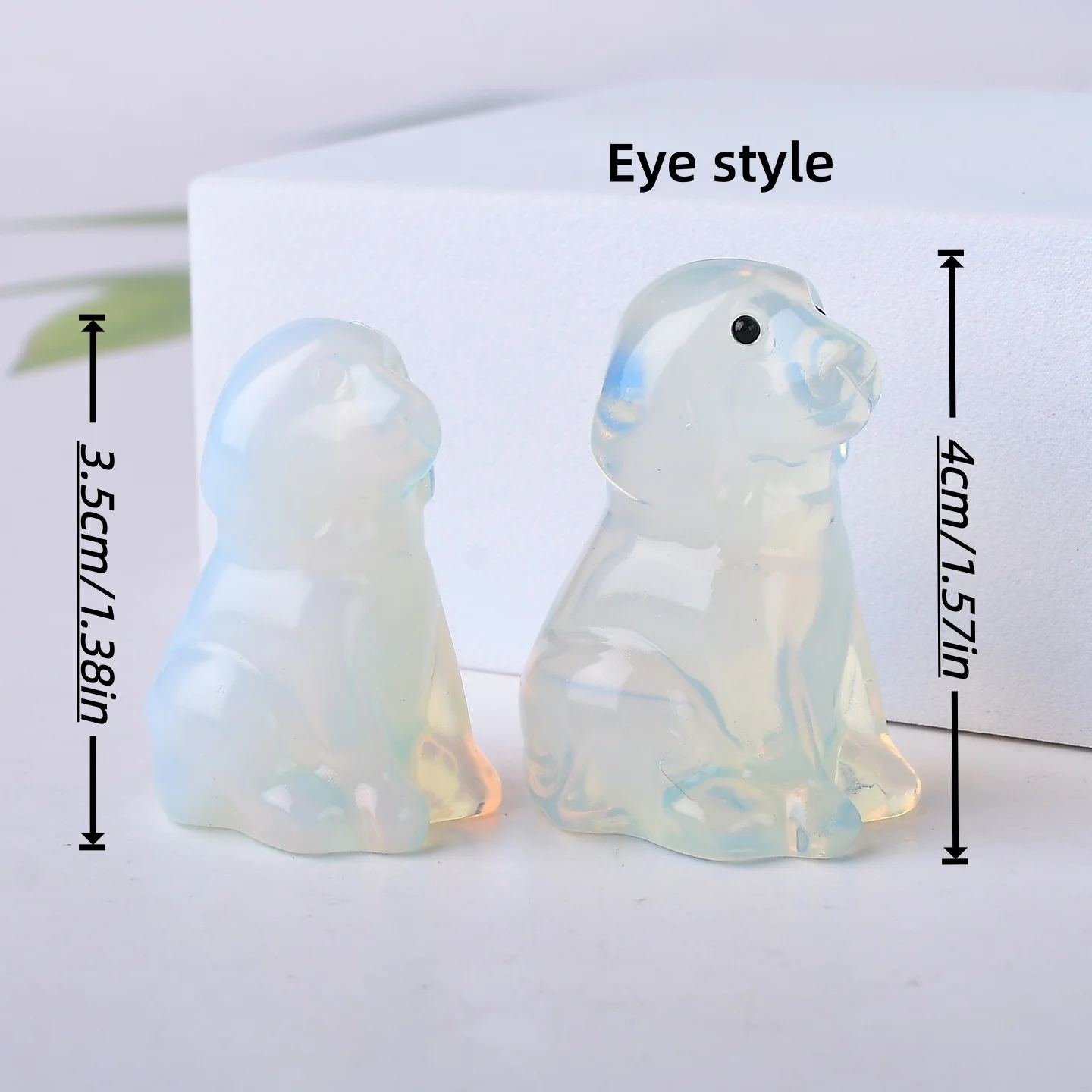Natural crystal carved dog, a perfect choice for home decoration as a crystal gift ornament, a great option for healing crystals