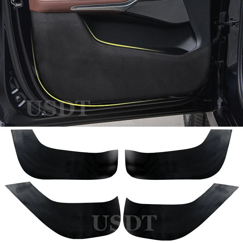 

Кожаная наклейка из углеродного волокна для двери противоударный чехол защитный коврик для BMW 1 2 3 4 5 серии X1 X2 X3 X4 X5 X6 автомобильные аксессуары