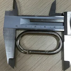 4PCS M5-M10 Stainless Steel 304 or 316 OVAL SHAPE Spring Snap Hook Carabiner Quick Link Lock Ring