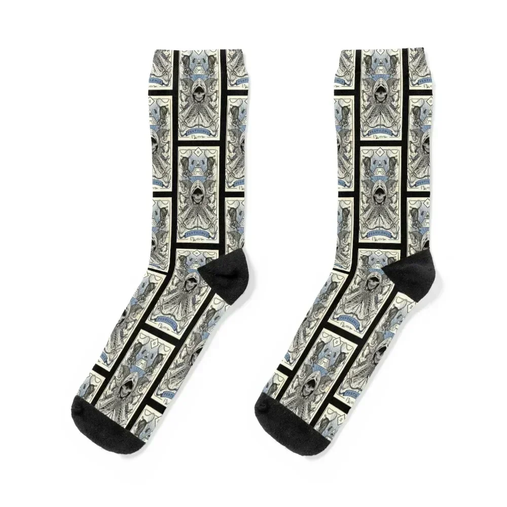 Pestilence Socks football sheer with print Socks Women Men's