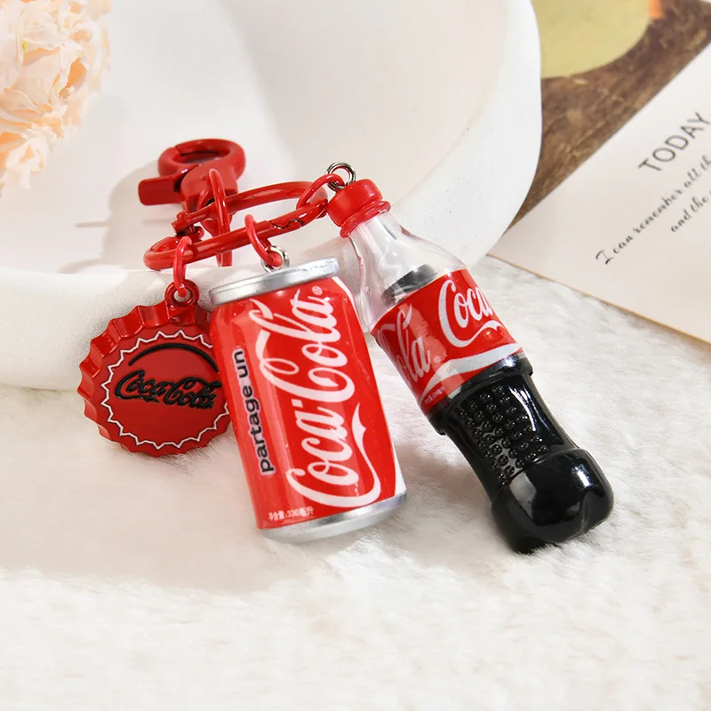 Llavero con Colgante de Botella de Coca-Cola de Simulación Creativa, de Moda, para Bolsos, Llaveros de Coche, Regalo, ¡Gran Venta!
