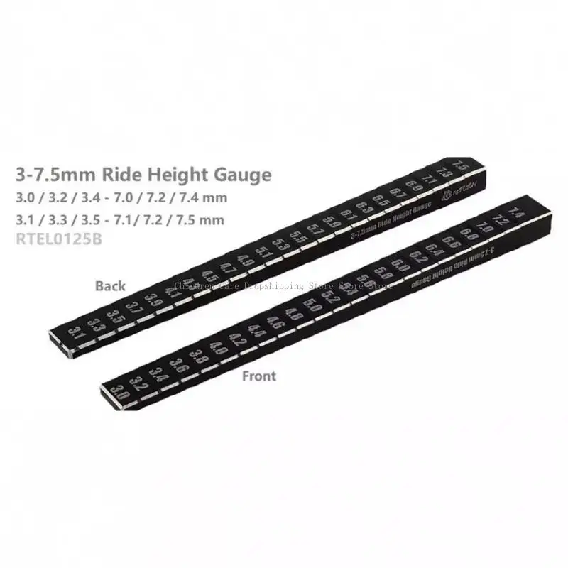 Misuratore altezza marcia Pratico calibro caduta del telaio in metallo Strumento bilanciamento della misurazione per