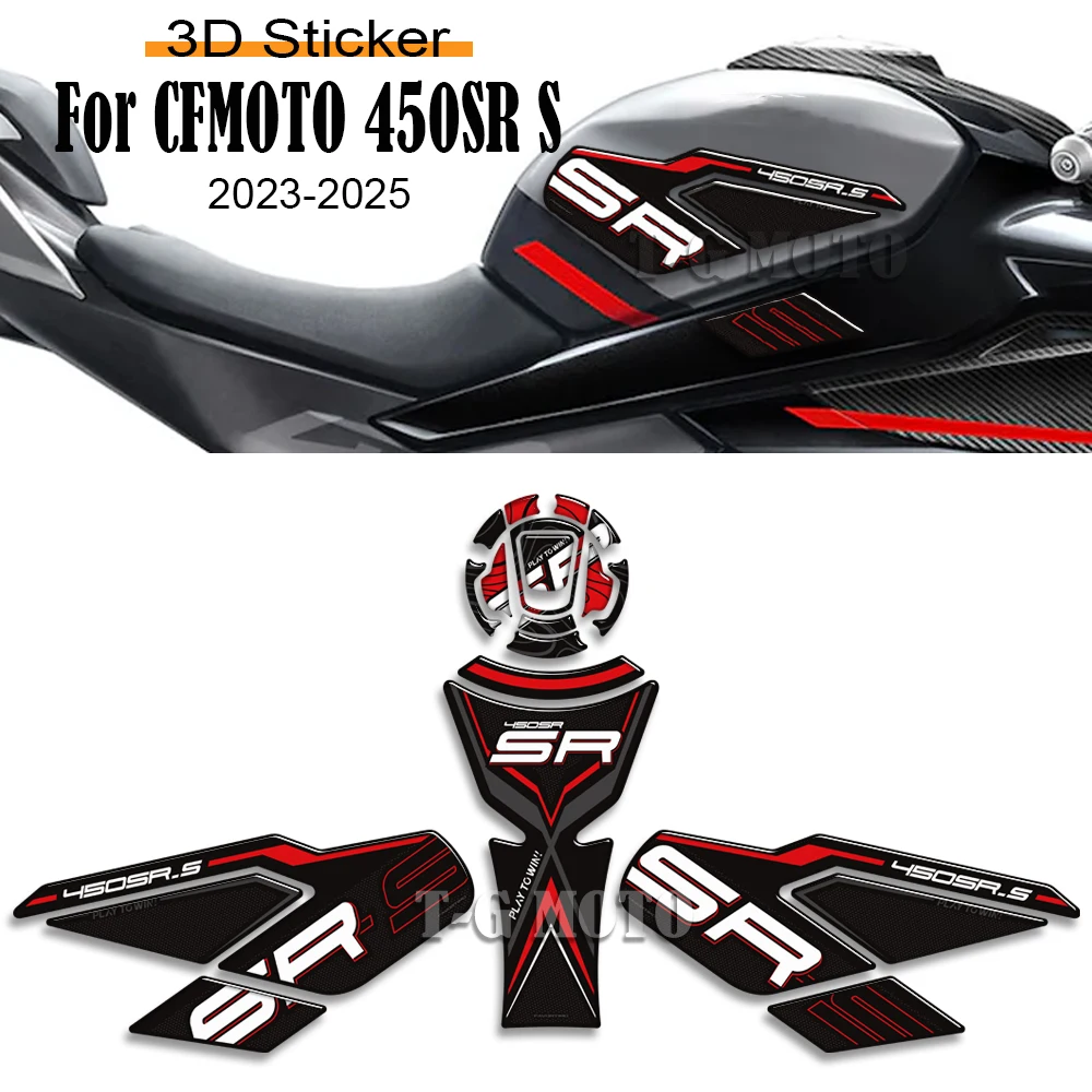 For CFMOTO 450SR S 450 SR 450SRS 2023 2024 2025 Protector Sticker Decals Kit Motorcycle Tank Pad