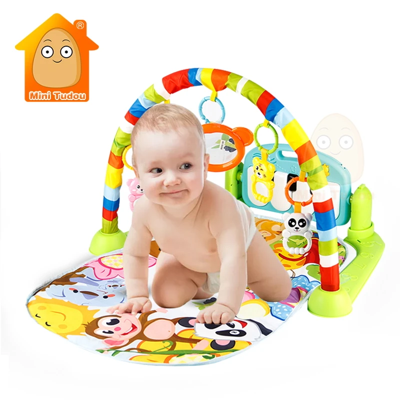 Baby Gym tapiss puzzle mata edukacyjne zabawki mata odtwarzanie muzyki dziecko mata z klawiatura pianina dywan Fitness dla dzieci prezent dla dzieci