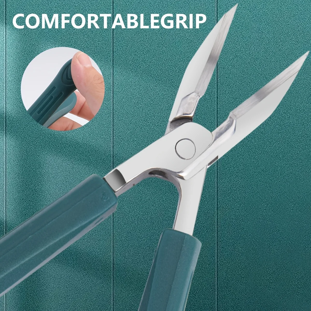 ماكينة تشذيب الأظافر الاحترافية - تصميم بزاوية، وواقي أمان وقبضة ناعمة. صديقة للكبار. هدية مثالية.