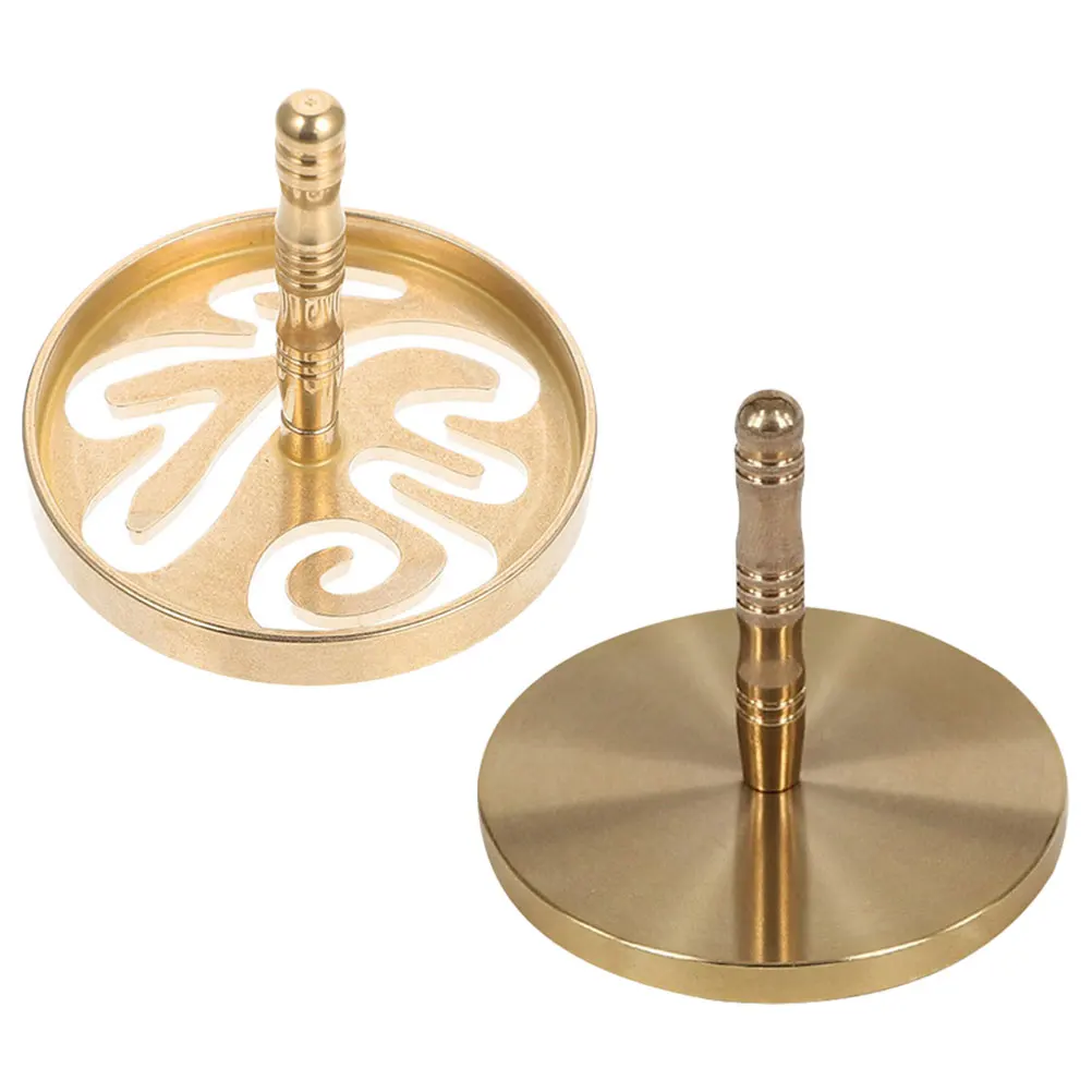 

2pcs Copper Ash Press Mold DIY Supplies Premium Incense Ash Press Seal Sturdy Vintage Seal Home Decor Aromatherapy