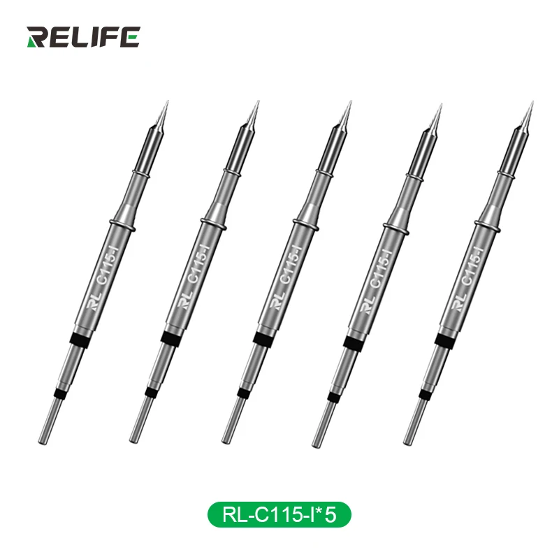 RELIFE Ferro De Solda Universal Dica, Cabeça De Substituição, Repair Estação De Solda, Soldagem, JBC, GVM, RL-C115, I, IS, K