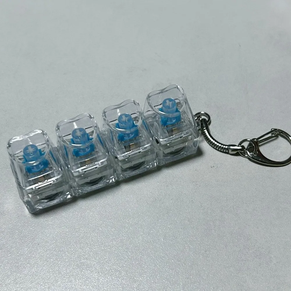 Relaksujący przycisk 4Keys Keycap do łagodzenia stresu, nakładka na klawisz, mechaniczny przycisk DIY, clicker.