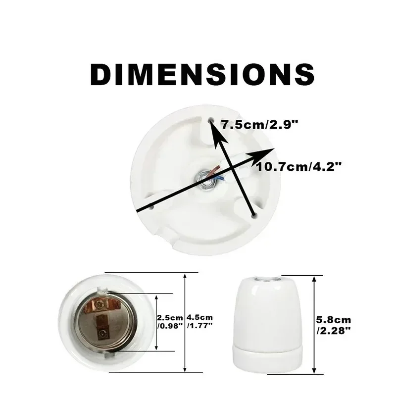 2025 اديسون غطاء مصباح السيراميك مع السقف DIY بها بنفسك ديكور السيراميك معلقة ضوء الجمعية مقهى مطعم مصباح قلادة الزخرفية