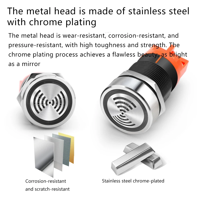 

PioneerDetect The metal buzzer alarm has intermittent flashing LED red light and intermittent active sound and light