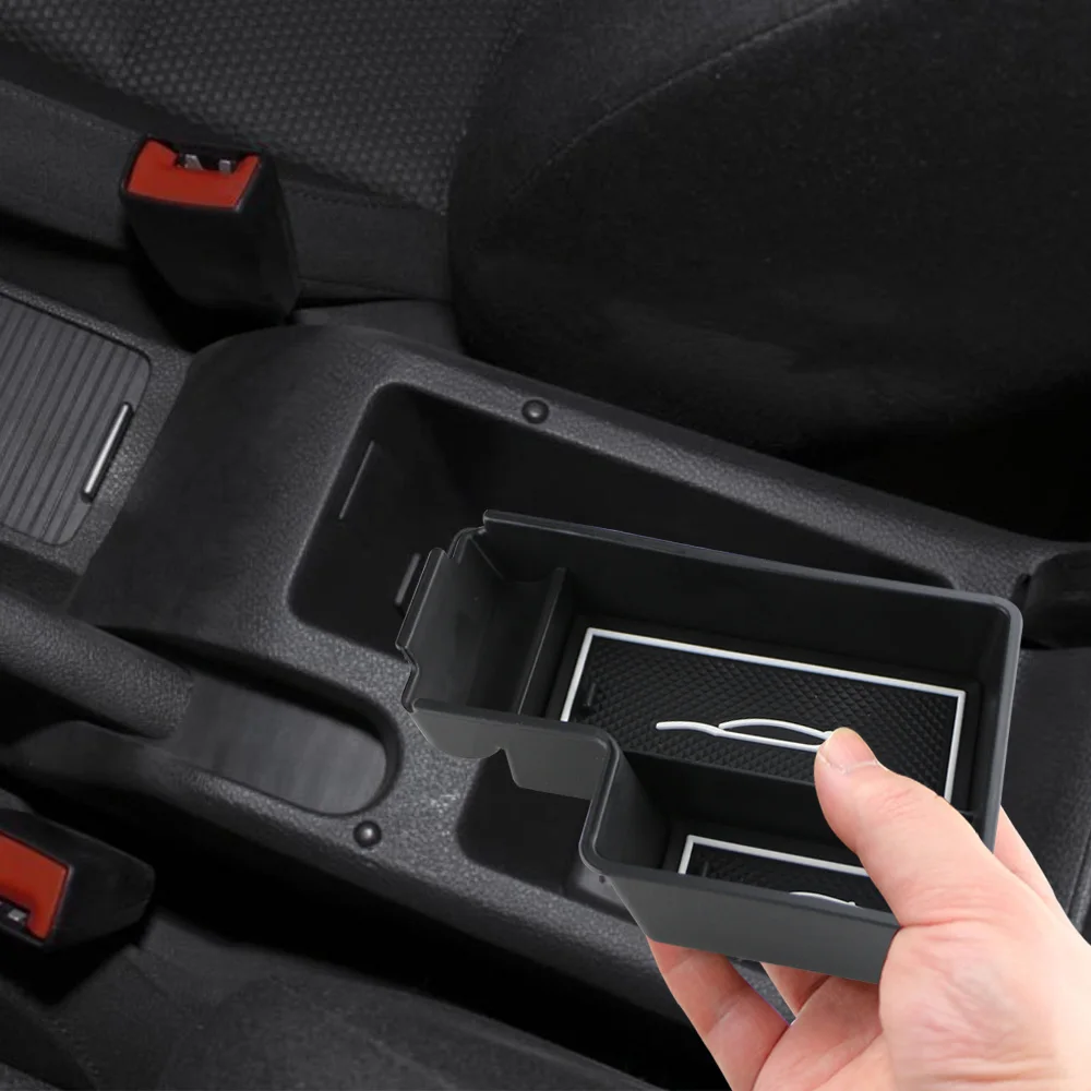 For Volkswagen VW Golf 6 MK6 GTI SCIROCCO Armrest Storage Box Central Console Tray Holder Container Organizer Accessories