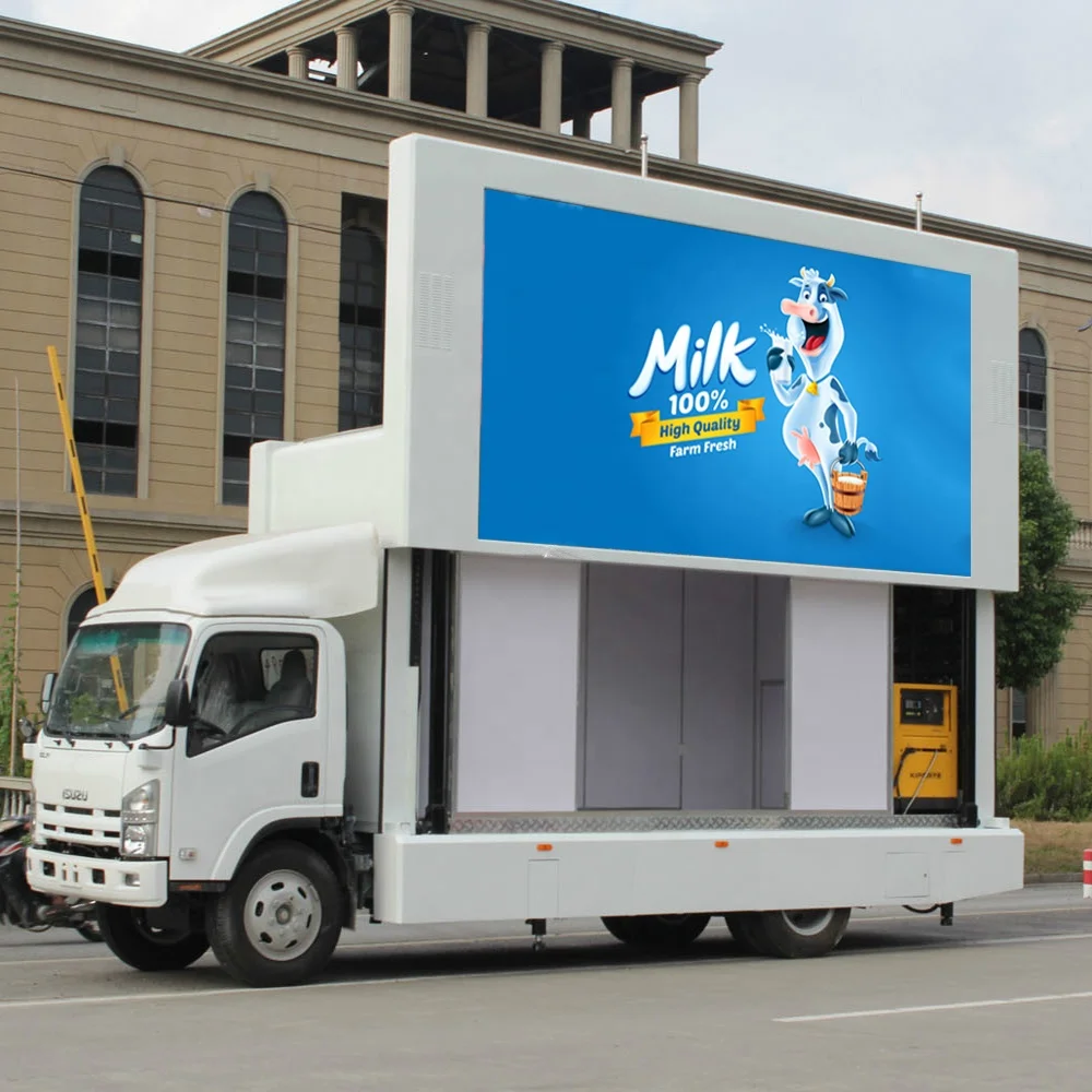 Hohe Helligkeit Mobile Digital Billboard LED Van Werbung Bildschirm Outdoor P4 P5 P6 LKW LED Display