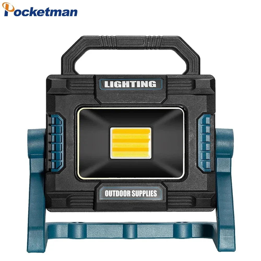 Powerful LED Work Light Rechargeable Searchlight 18000mAh Power Bank Function Floodlight Inspection Light Lantern Spotlight