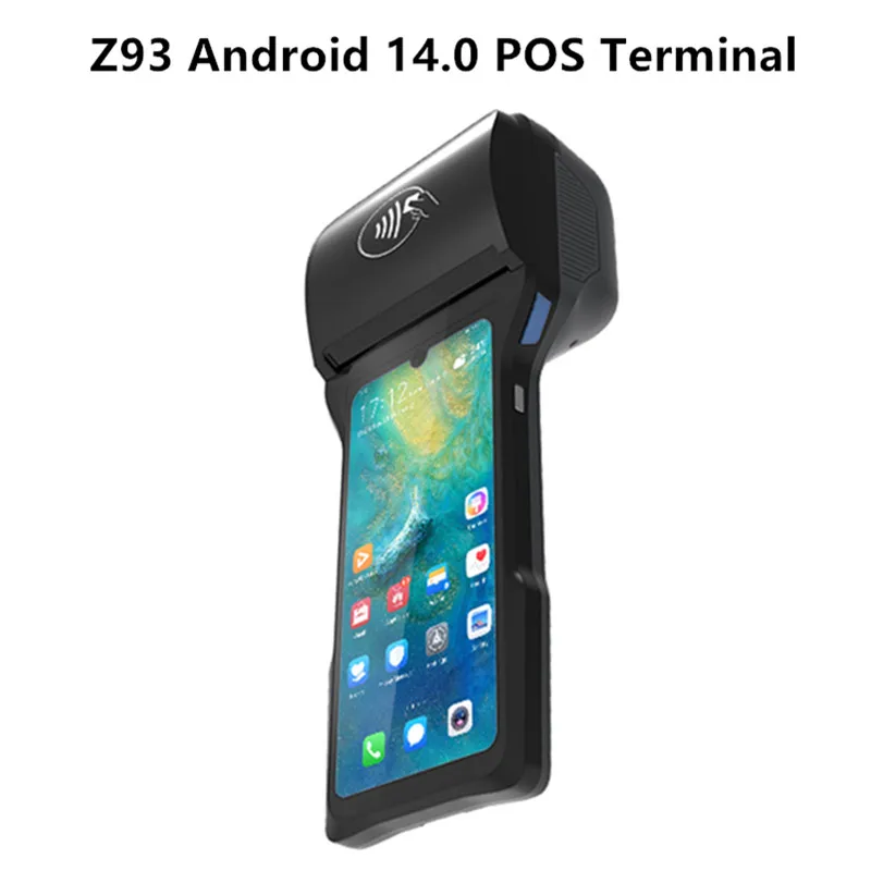 

Android 14 POS terminal 6.26-inch touch screen mobile payment cash register with 4G WIFI GPS NFC Scanner 58/80mm thermal printer