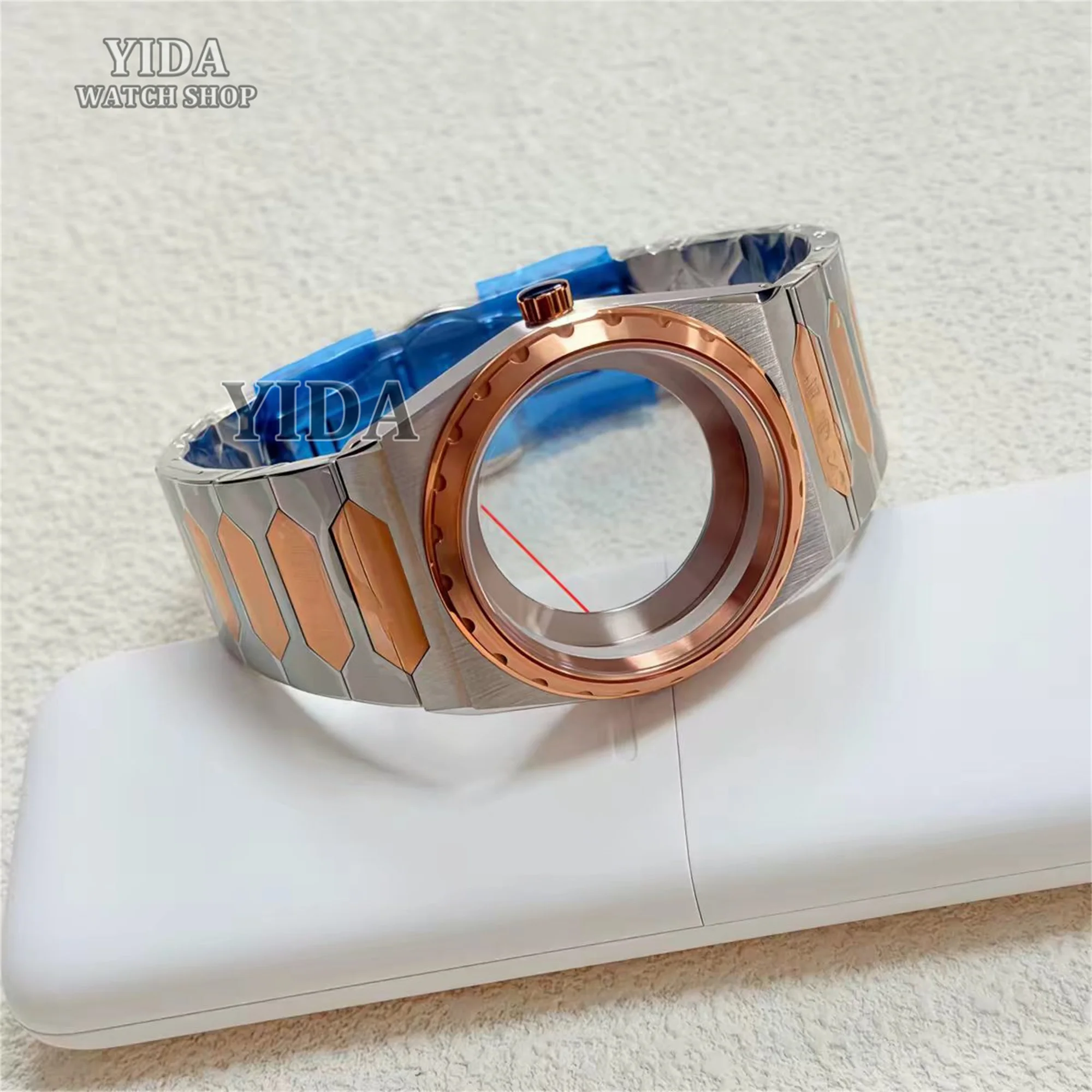 37mm Watch Case Stainless Steel Strap NH35 Case Sapphire Glass 10ATM Waterproof For VC222 Case fit NH35 NH36 Movement 31mm Dial
