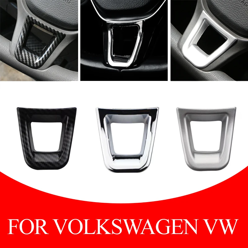 Para Volkswagen VW Polo FOX Jetta MK6 MK7 Arteon T-ROC Troc Amarok Tiguan MK2 Golf 7 Panel decorativo para volante