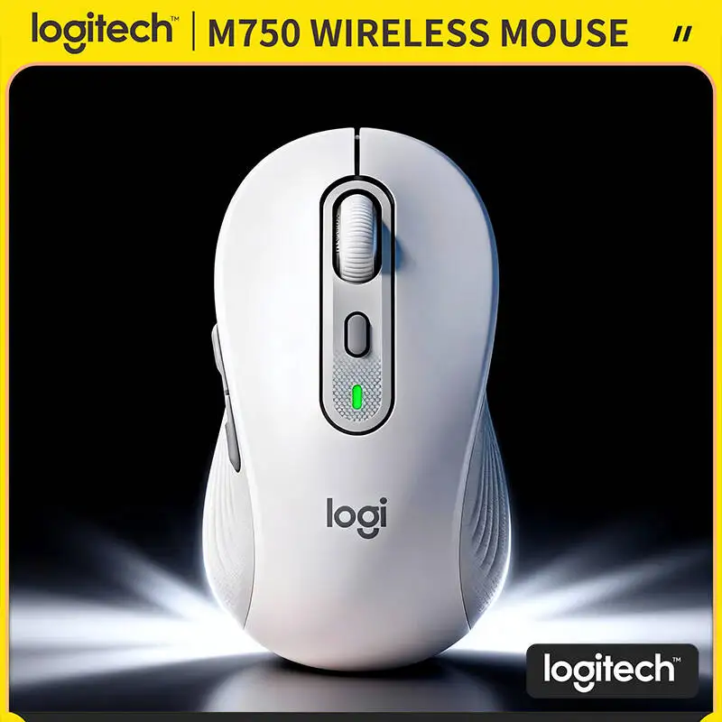 

Беспроводная мышь Logitech M750 Bluetooth — на 90% меньше шума, эргономичная форма, радиус действия 10 м, синхронизация с 3 устройствами, легкая и удобная для ежедневного использования