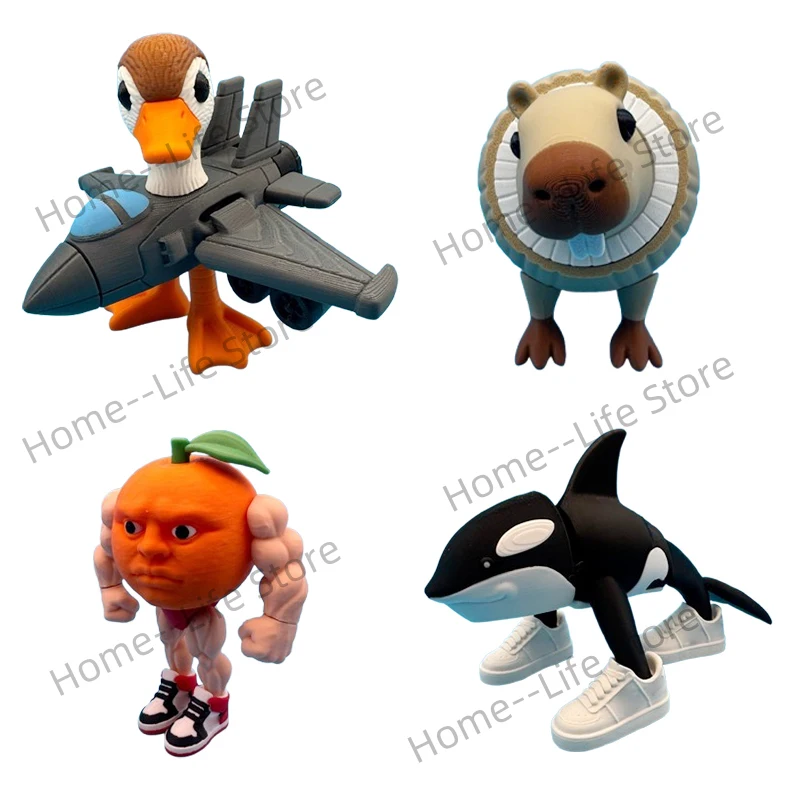 تمثال Brainrot الإيطالي Bombombini Gusini Orcalero Orcala Odindin Dindin Dun Burbaloni Lul Baina نموذج حلية قابلة للجمع #1