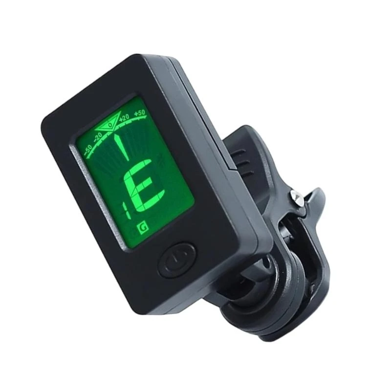 M5TC Guitar Tuner, Clip On Tuner for Bass Ukulele Precise Tuning Tuner with LCD Display Digital Tuner for Stringed Instrument