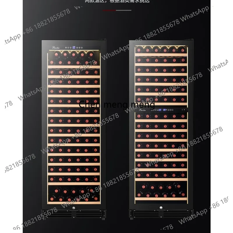 

Шкаф для красного вина, винный шкаф с постоянной температурой, бытовой ледяной бар с воздушным охлаждением, встроенное двойное температурное охлаждение