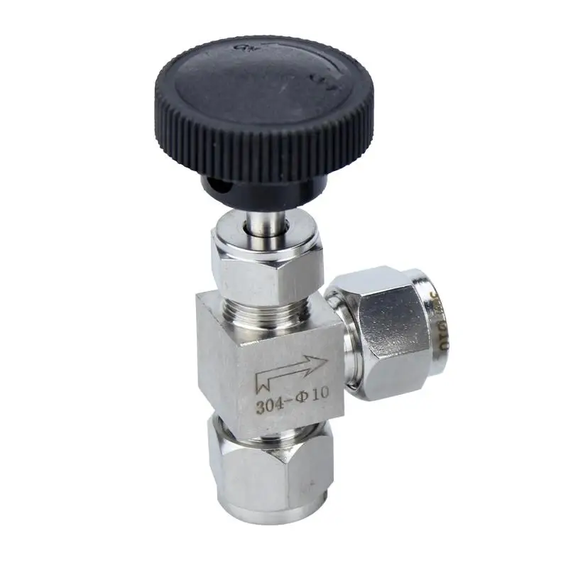 

Fit 3 6 8 10 12mm 1/8" 1/4" 3/8" OD Tube Compression 304 Stainless Steel 90 Angle Elbow Needle Valve Crane Water Gas Oil Propane