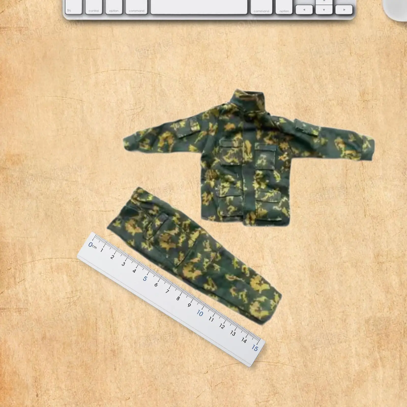 2 pezzi 1/6 uniforme maschile set completo di abbigliamento in miniatura per corpo di figure da 12 pollici