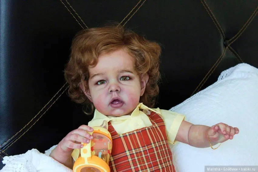 20inch Reborn Liam Doll Kit Unfinished Unassembled DIY Parts Hand Painted 3D Skin Visible Veins Hand Rooted Hair