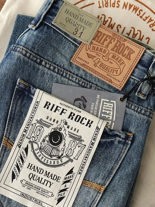 

Washed Denim Jeans Men's 2025 Autumn New Heavy Wear Resistant Loose Straight Workwear Pants Retro American Style Jeans