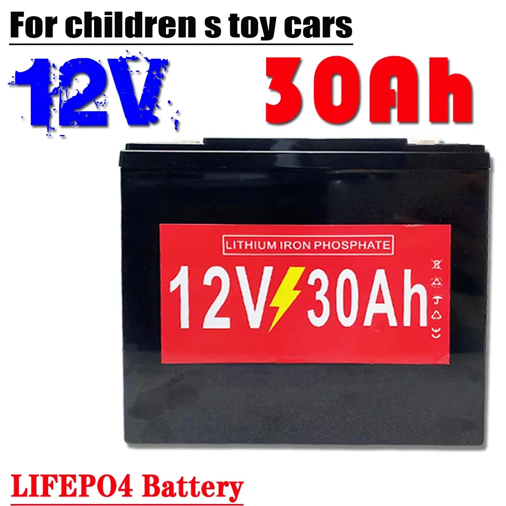 12V 30Ah Lithium LiFePO4 Deep Cycle Battery, 4000+ Cycles Lithium Iron Phosphate Rechargeable Battery for Scooter,Marine