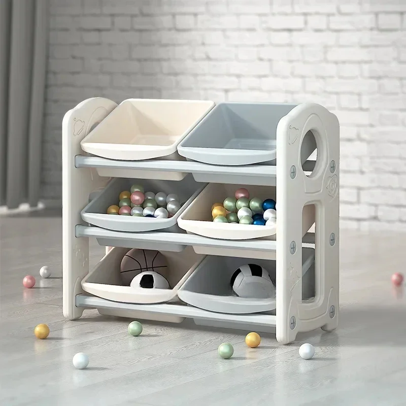 Children's Toy Storage Rack Living Room Household Rack Infant Storage Cabinet Baby Clothes Finishing