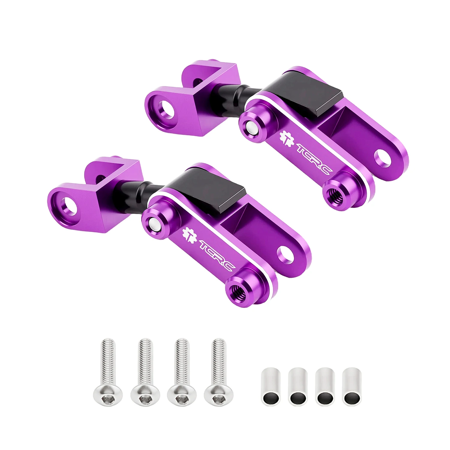 TCRC 7075 Aluminum Rear Leaf Spring Shackles Secondary Lifting Lug Connector for 1/10 RC4WD Trail Finder Tamiya F-350