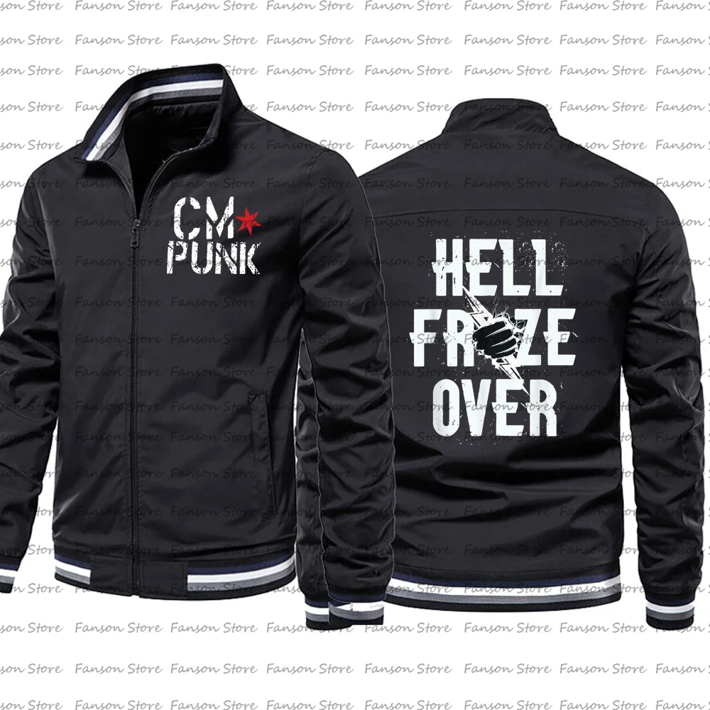 

Spring and autumn 2024 New Famous Wrestler cm punk Men's Fighting fans Windbreaker jacket Street Sports Casual coat