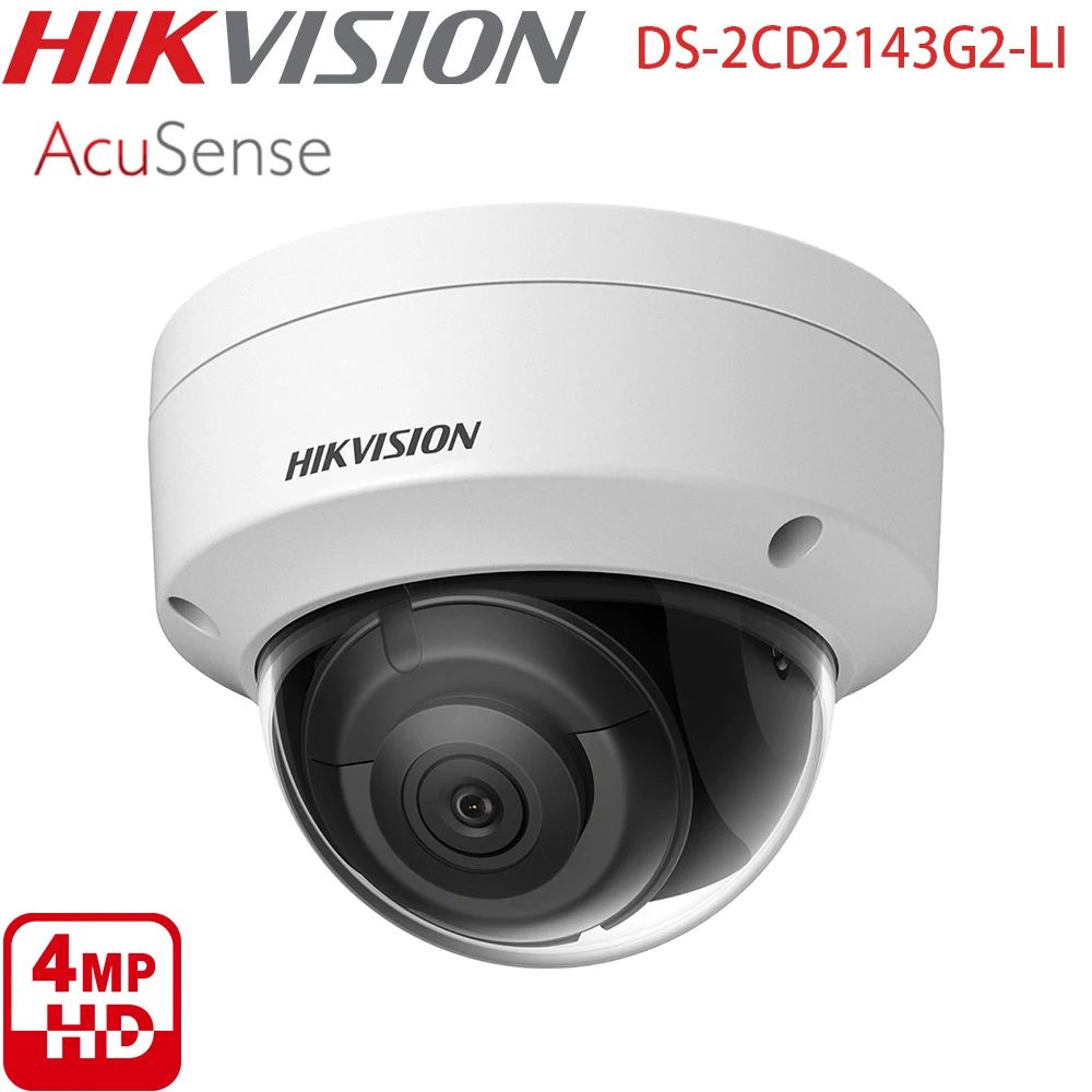 

Сетевая камера Hikvision DS-2CD2143G2-LI 4 Мп AcuSense Smart Hybrid Light с фиксированным объективом и купольным корпусом