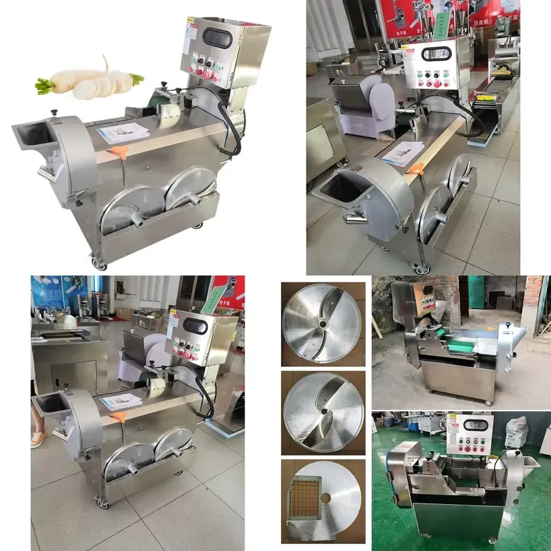 Electric Vegetable Cutter Commercial Grade Food Processor for Kitchen Multi Function Slicer Dicer Chopper for Vegetables