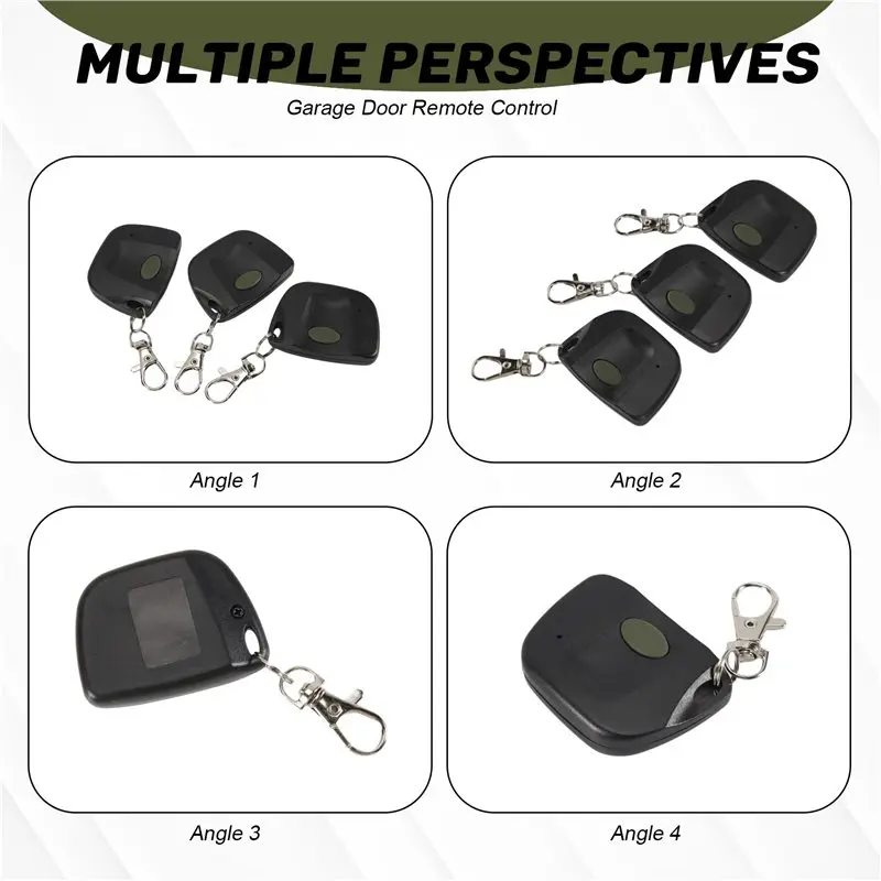 Y22A-6 PCS Garage Door Remote Compatible With Multicode 300Mhz 10 Dip Switch 3089 3060 3070 Gate Opener With Keychain