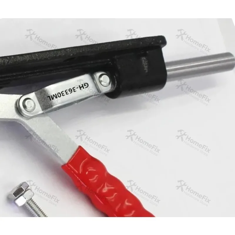 Quick Clamp Push‑Pull Toggle Elbow Clamp, 80mm Working Stroke Heavy‑Duty Holding Clamp for Jig Fixture