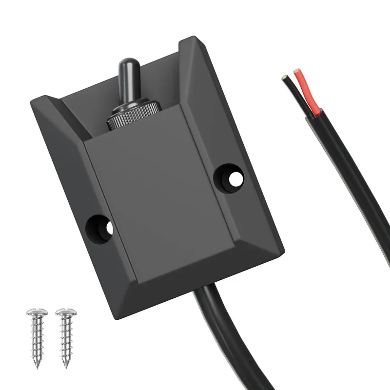 Generic 12V 30A Waterproof Toggle Switch with 2FT Pre-Wired Cable, Cross Reference QL-264346-101, for Marine & RV Use, 1pc