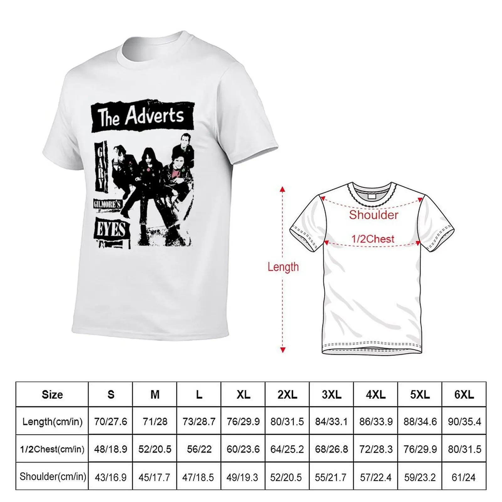 The Adverts Gary Gilmore's Eyes T-Shirt Clothing luxury t-shirt plain white t shirts men