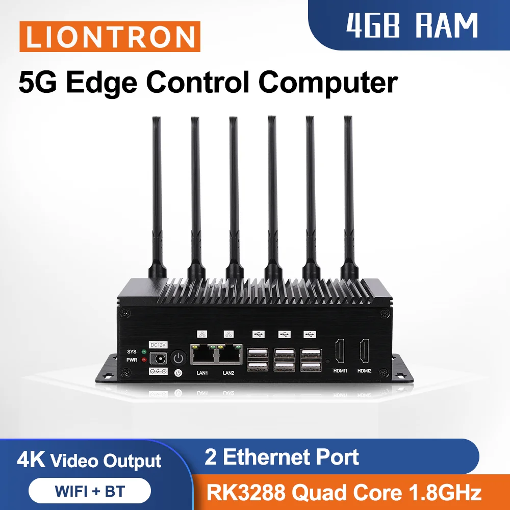 Industrial Development Systems Ai BOX WiFi 5G Android System and Linux System Dual LAN For Smart Industry and Live Streamin