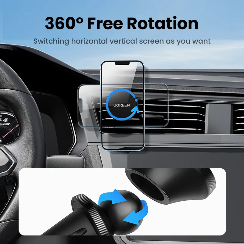 【New-in Sale】UGREEN Magnetic Car Phone Holder Universal For iPhone 16 15 14 Pro Max Xiaomi Samsung Dashboard Car Phone Stand