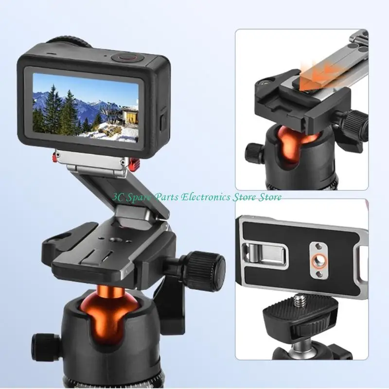 SZ Mounting Stand for ACTION 6 Outdoor Camera With 3 In 1 Functionality As Handheld Grip And Tabletops Tripods